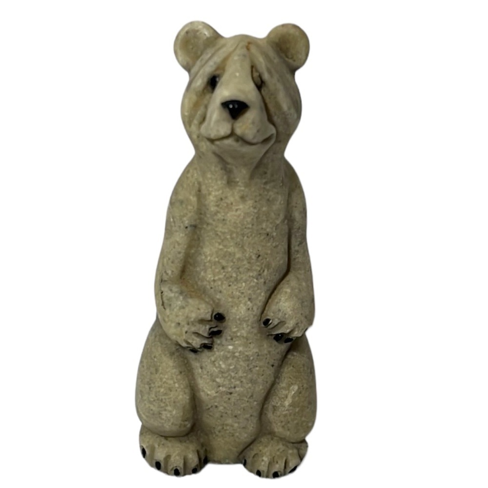 Quarry Critters‎ Billy Polar Bear Stone 4.5” Made by Second Nature Vintage